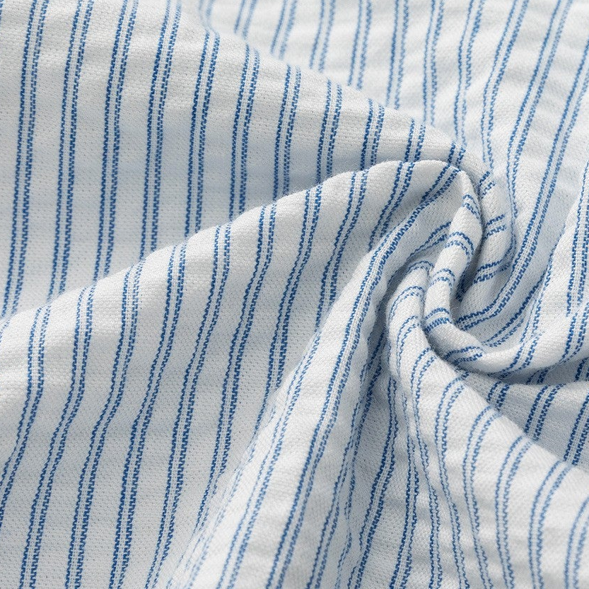 Camisa Listrada Nantucket de Manga Longa com Zíper