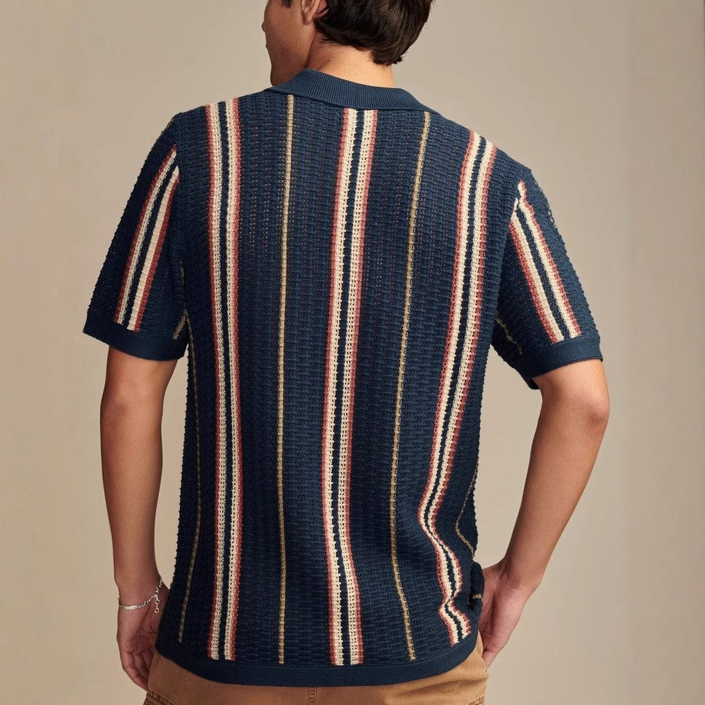 Camisa Riviera de Tricô – Estilo e Conforto sem Esforço