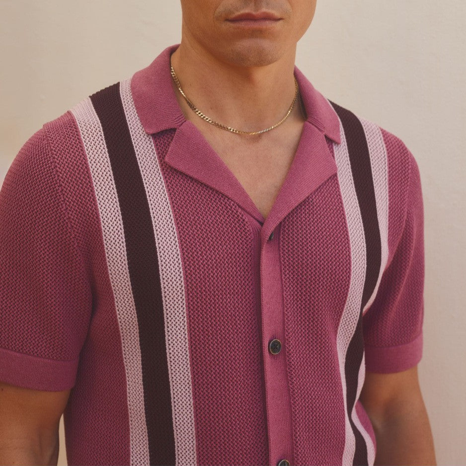 Camisa Polo de Tricô Listrada Havanna