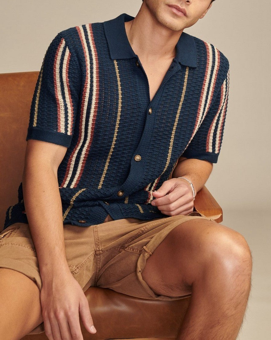 Camisa Riviera de Tricô – Estilo e Conforto sem Esforço