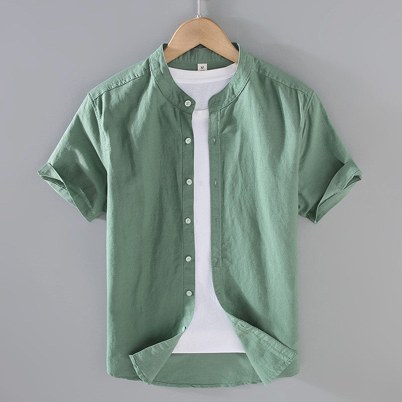 Camisa Riviera de Linho com Manga Curta