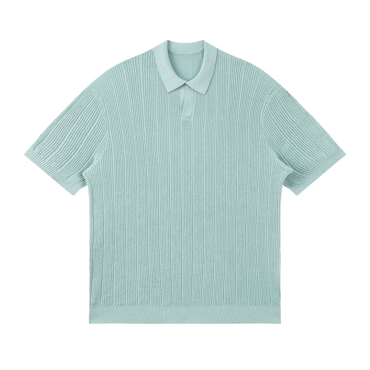 Camisa Polo de Tricô Canelado Texturizado Sestri