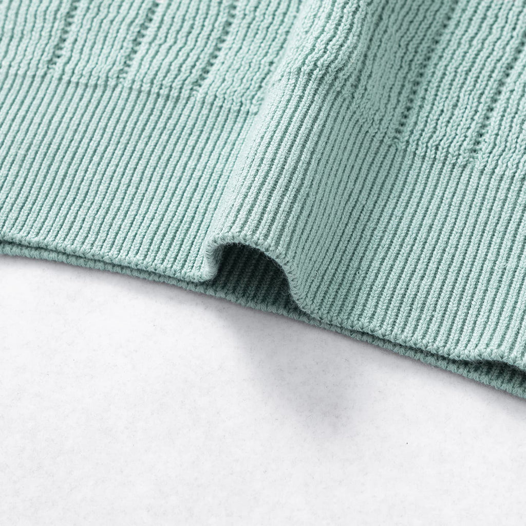 Camisa Polo de Tricô Canelado Texturizado Sestri