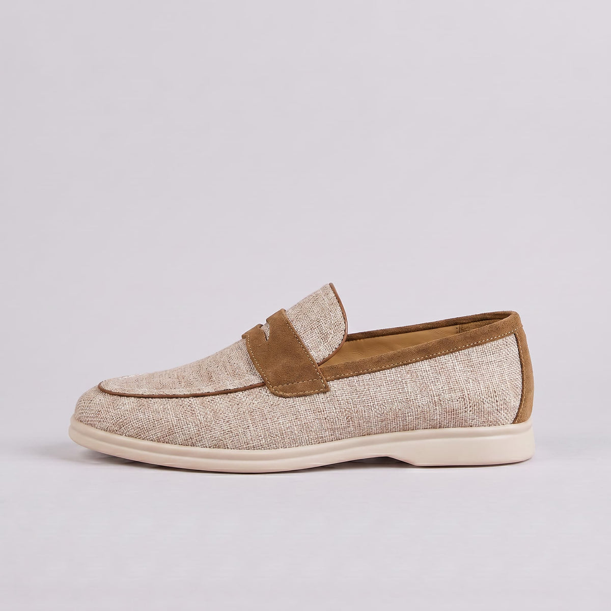 Mocassins Penny Clássicos de Linho Newbury