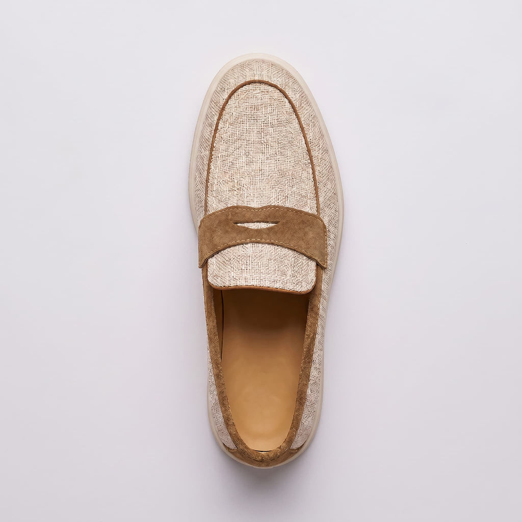Mocassins Penny Clássicos de Linho Newbury