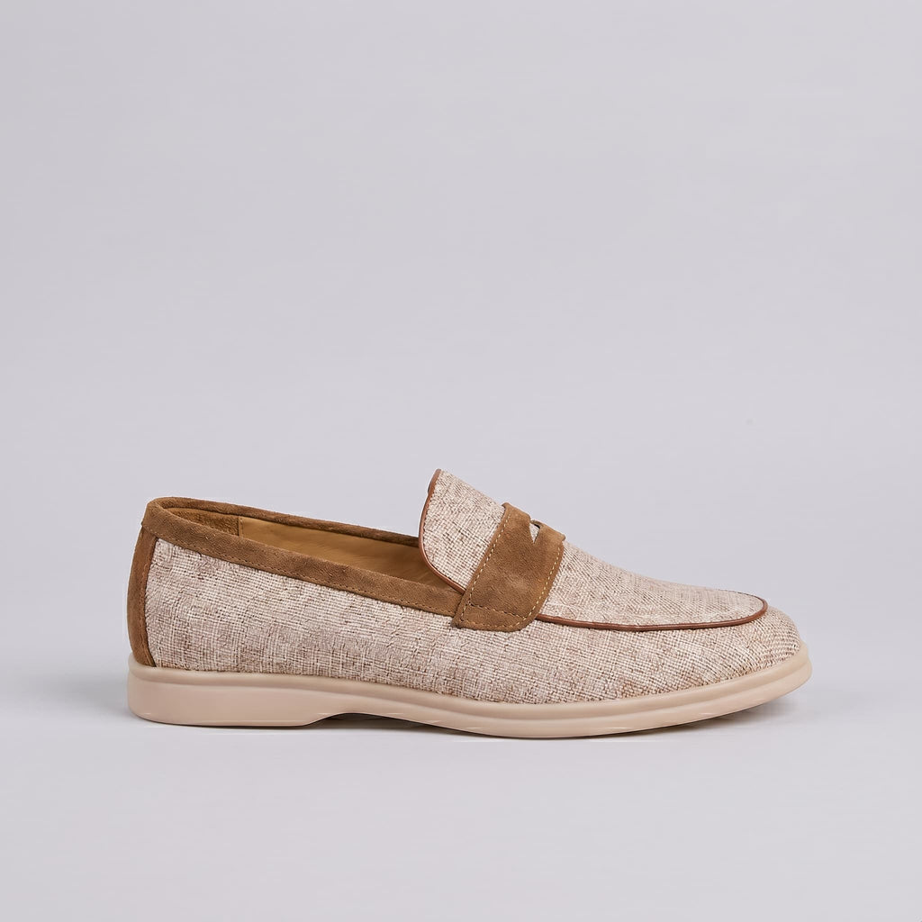 Mocassins Penny Clássicos de Linho Newbury