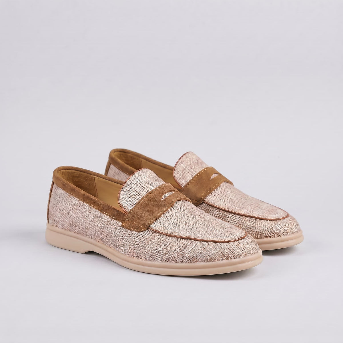 Mocassins Penny Clássicos de Linho Newbury