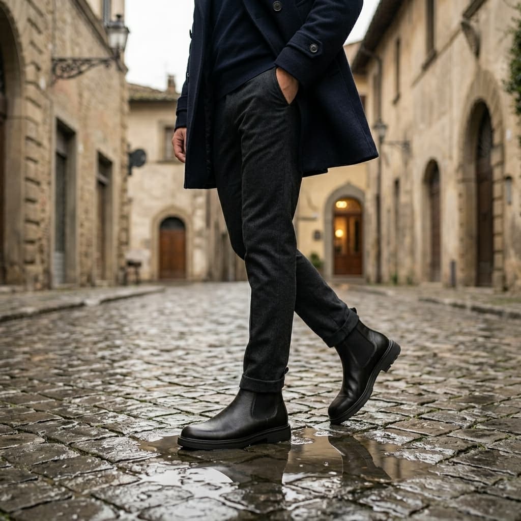 Botas Chelsea de Couro Vintage Radnor