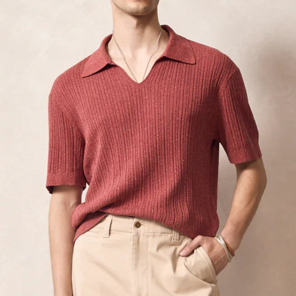 Suéter Kensington de Tricô Macio como Nuvem com Decote em V