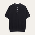 Camisa Henley de Malha Texturizada Cervo