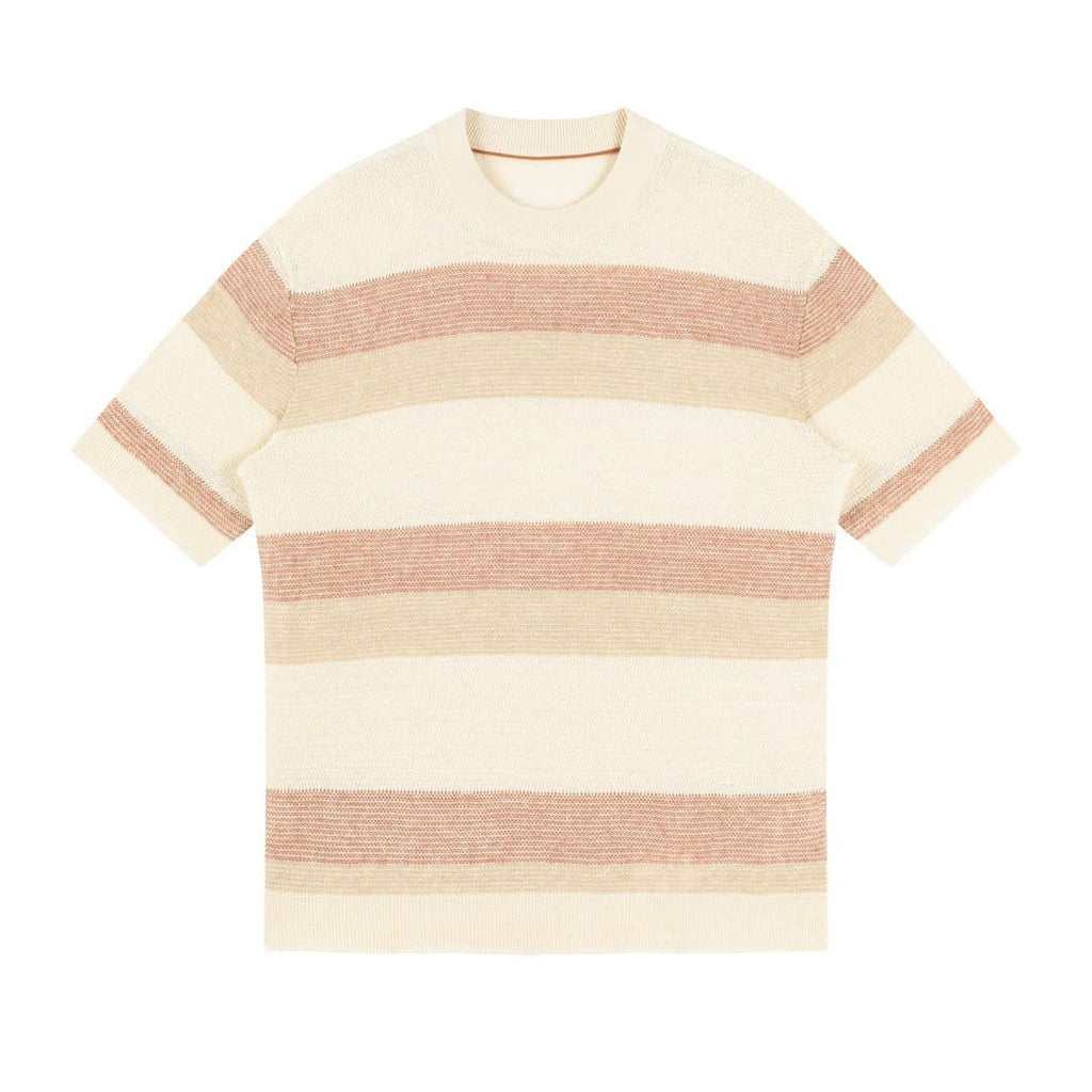 Camiseta de Linho Listrada Maratea