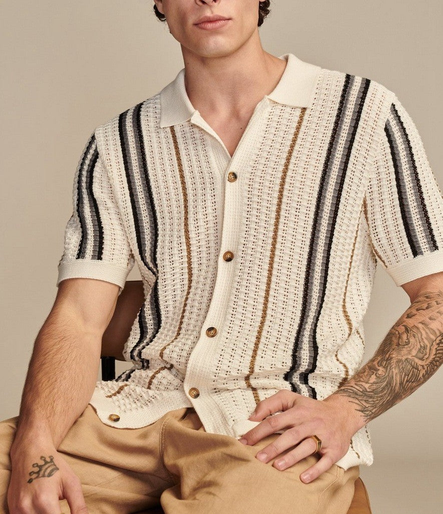 Camisa Riviera de Tricô – Estilo e Conforto sem Esforço
