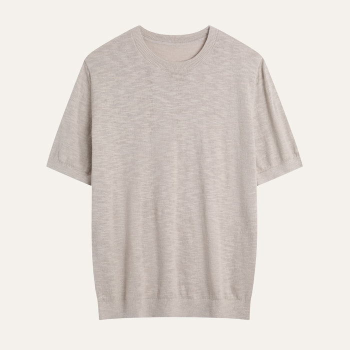 Massa - Camiseta de Malha de Linho e Algodão