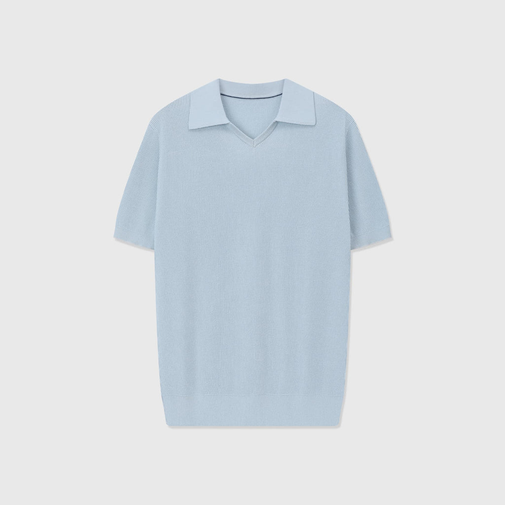 Polo de Tricô Solaro com Gola Aberta
