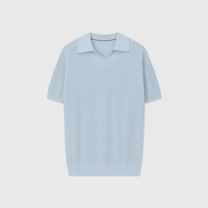 Polo de Tricô Solaro com Gola Aberta