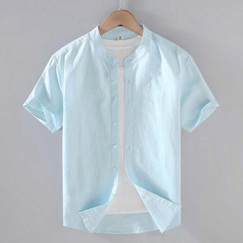 Camisa Riviera de Linho com Manga Curta