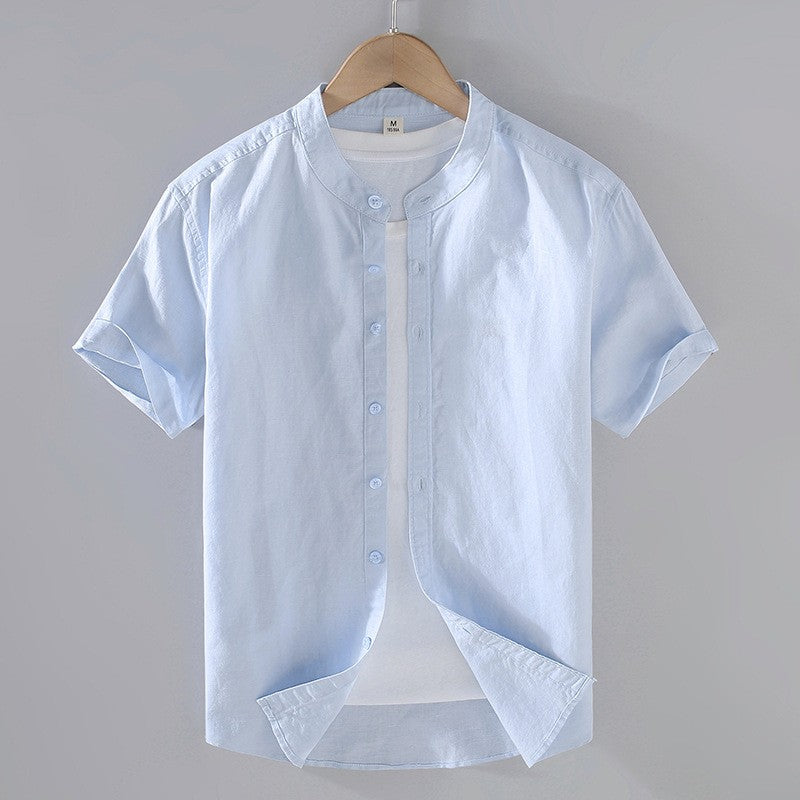 Camisa Riviera de Linho com Manga Curta