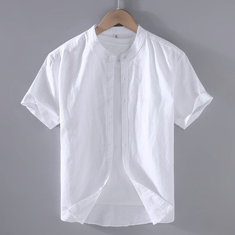 Camisa Riviera de Linho com Manga Curta