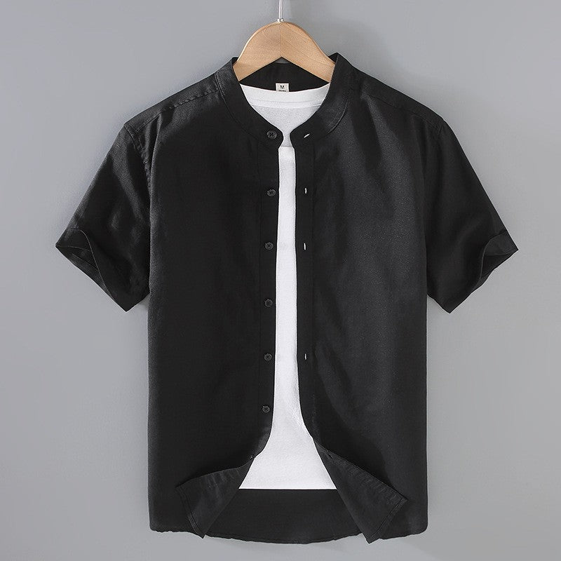 Camisa Riviera de Linho com Manga Curta