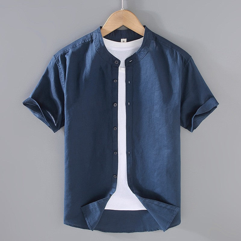 Camisa Riviera de Linho com Manga Curta
