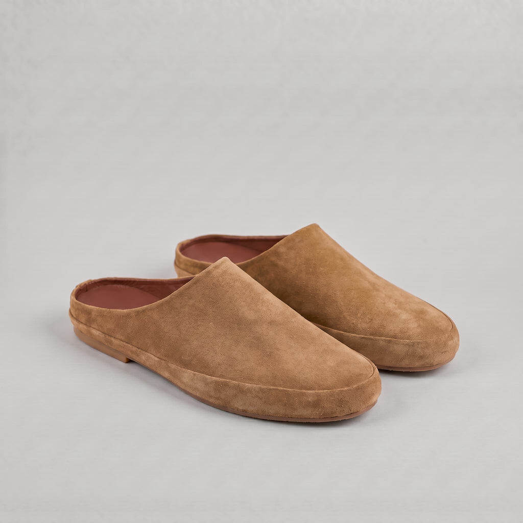Mules Fenwick de camurça