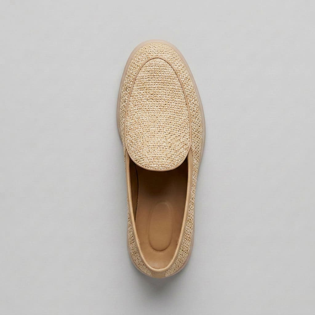 Mocassins Slip-On Bosa em Tela Trançada – Conforto Elegante e Respirável