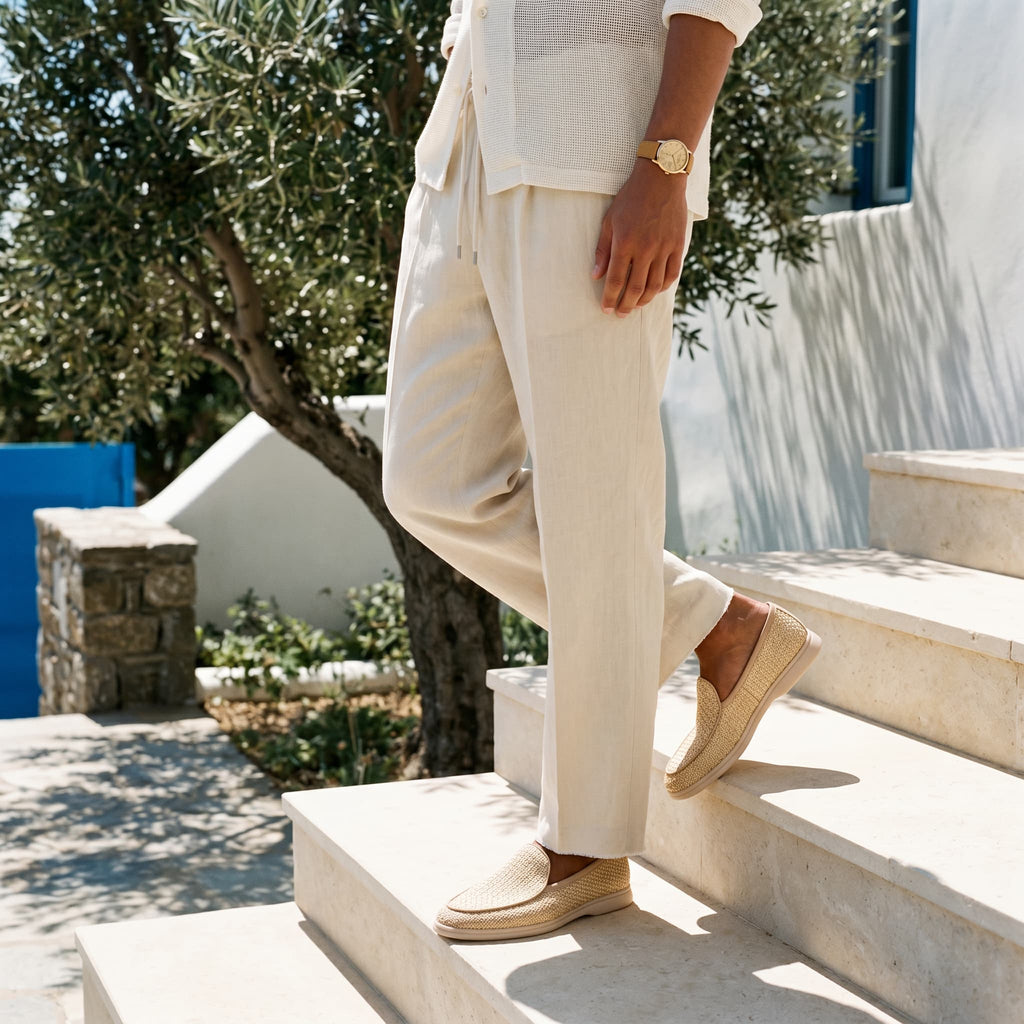 Mocassins Slip-On Bosa em Tela Trançada – Conforto Elegante e Respirável