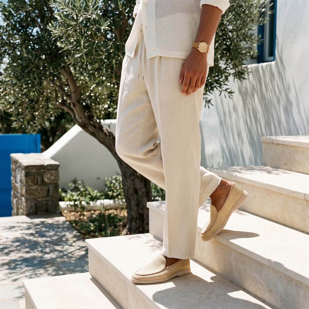 Mocassins Slip-On Bosa em Tela Trançada – Conforto Elegante e Respirável