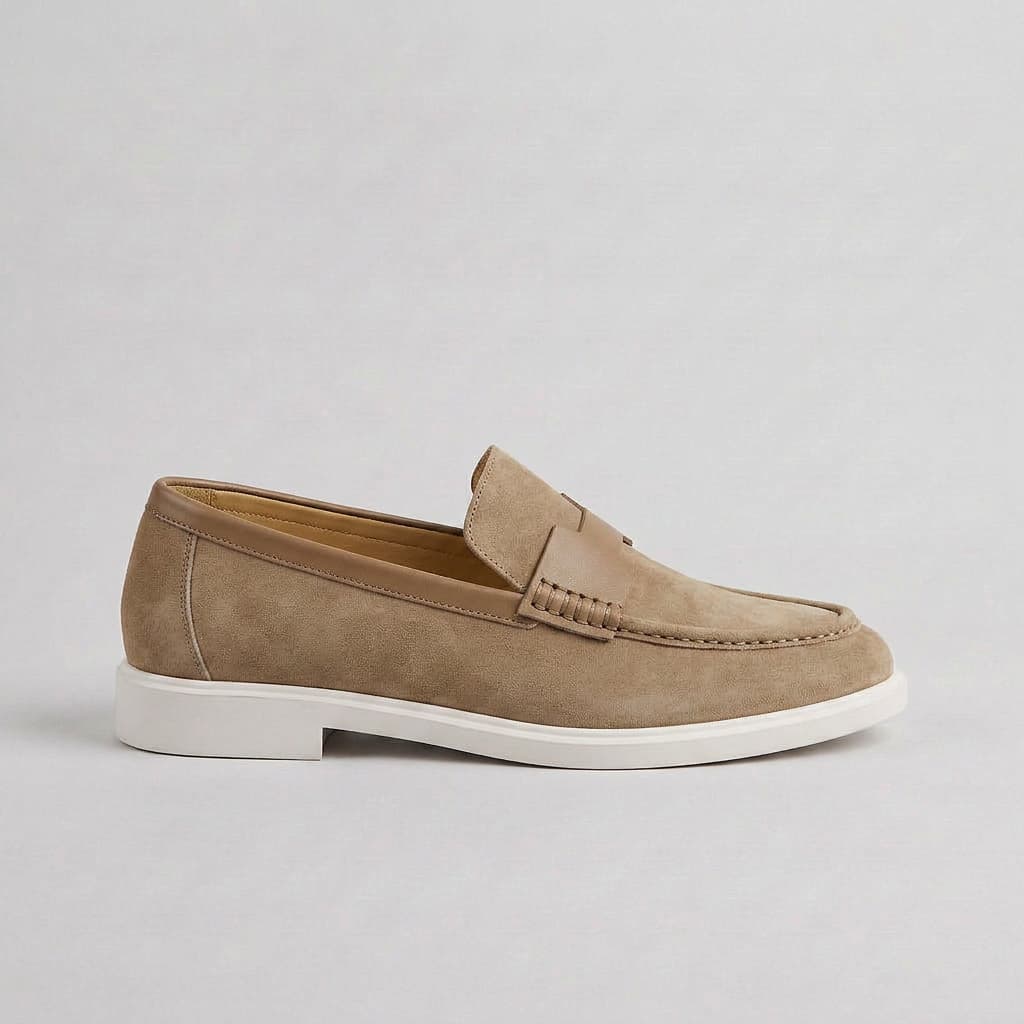 Mocassins Penny Clássicos Brewood em Nobuck