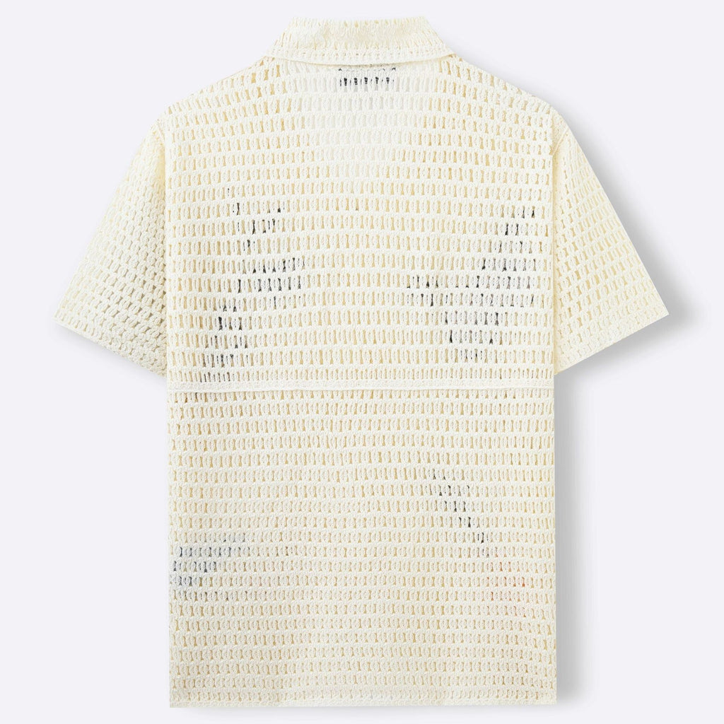 Camisa Polo de Crochê Capri