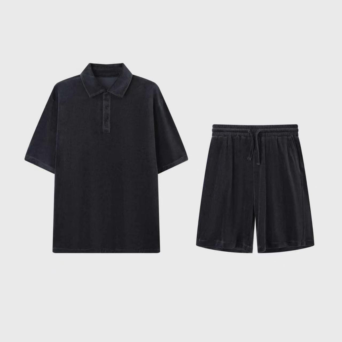 Conjunto Polo e Shorts em Felpa Premium Greenwich