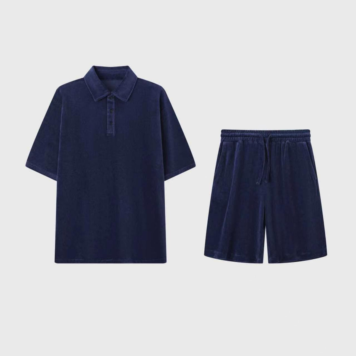 Conjunto Polo e Shorts em Felpa Premium Greenwich