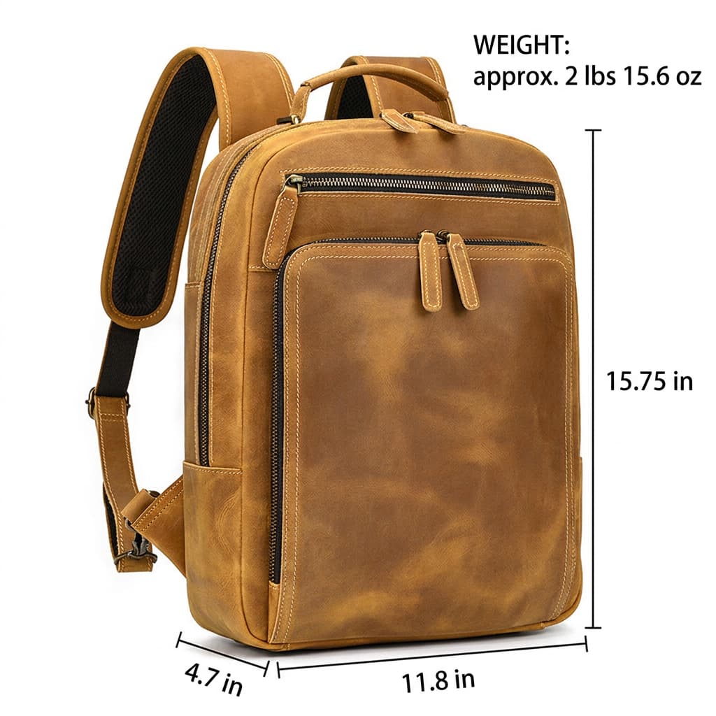 Mochila Premium para Notebook em Couro Radnor