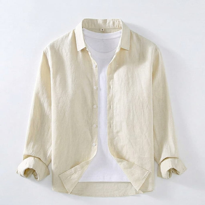 Blusa de Manga Longa em Linho Premium Riverton