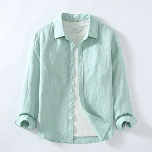 Blusa de Manga Longa em Linho Premium Riverton