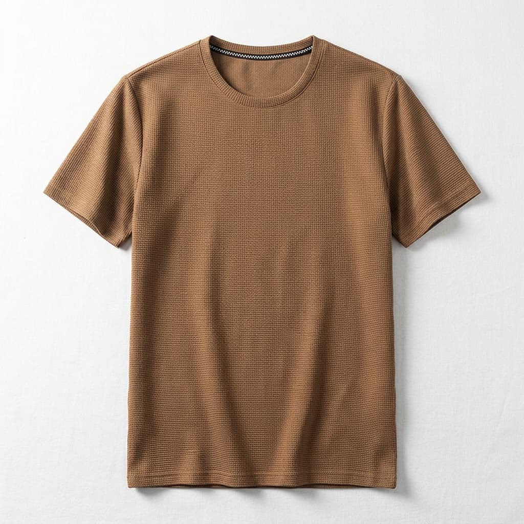 Camiseta Mercer de Malha Waffle para Conforto no Dia a Dia