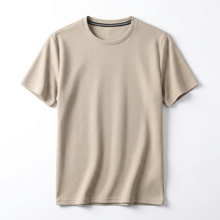 Camiseta Mercer de Malha Waffle para Conforto no Dia a Dia