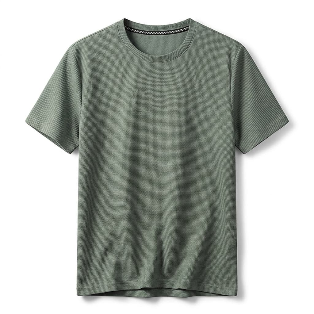 Camiseta Mercer de Malha Waffle para Conforto no Dia a Dia