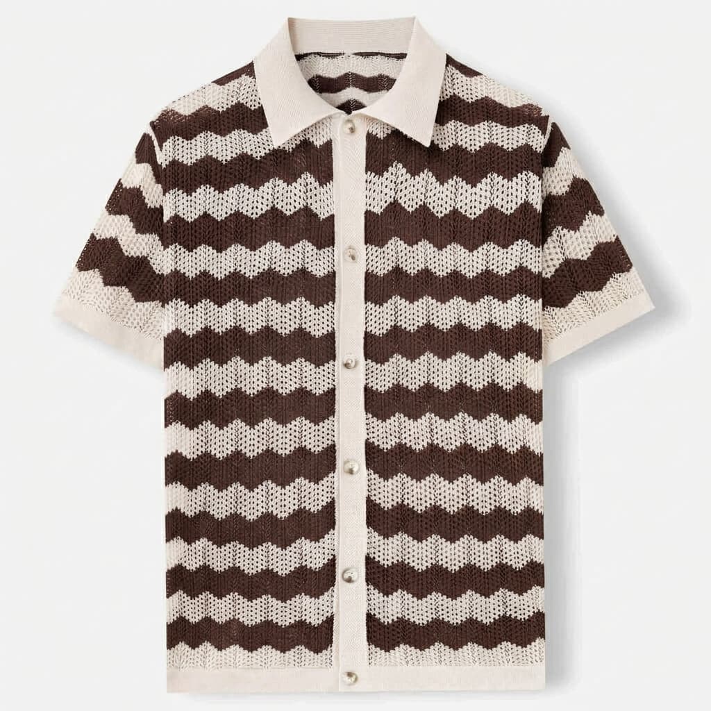 Camisa Polo de Jacquard Premium St. Tropez