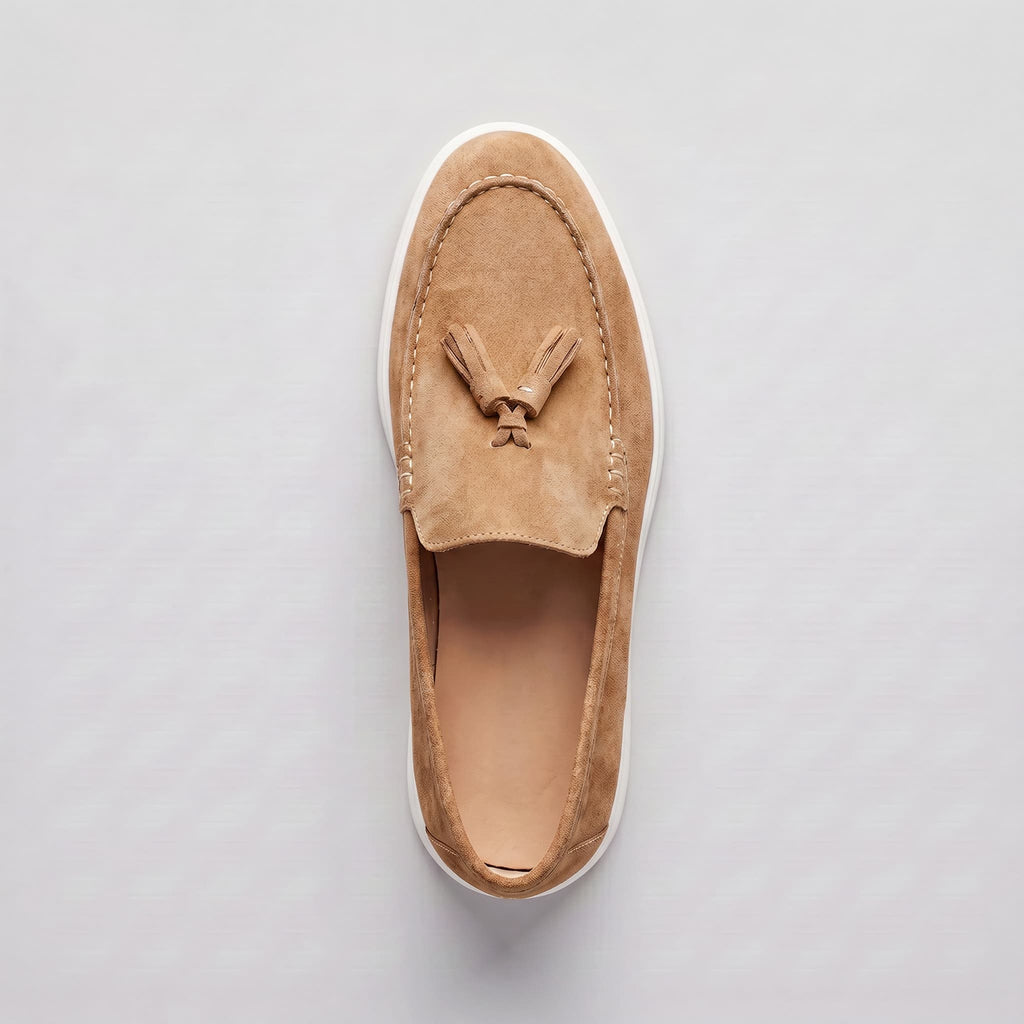 Mocassins de Camurça Capri – Conforto Atemporal e Estilo Sofisticado