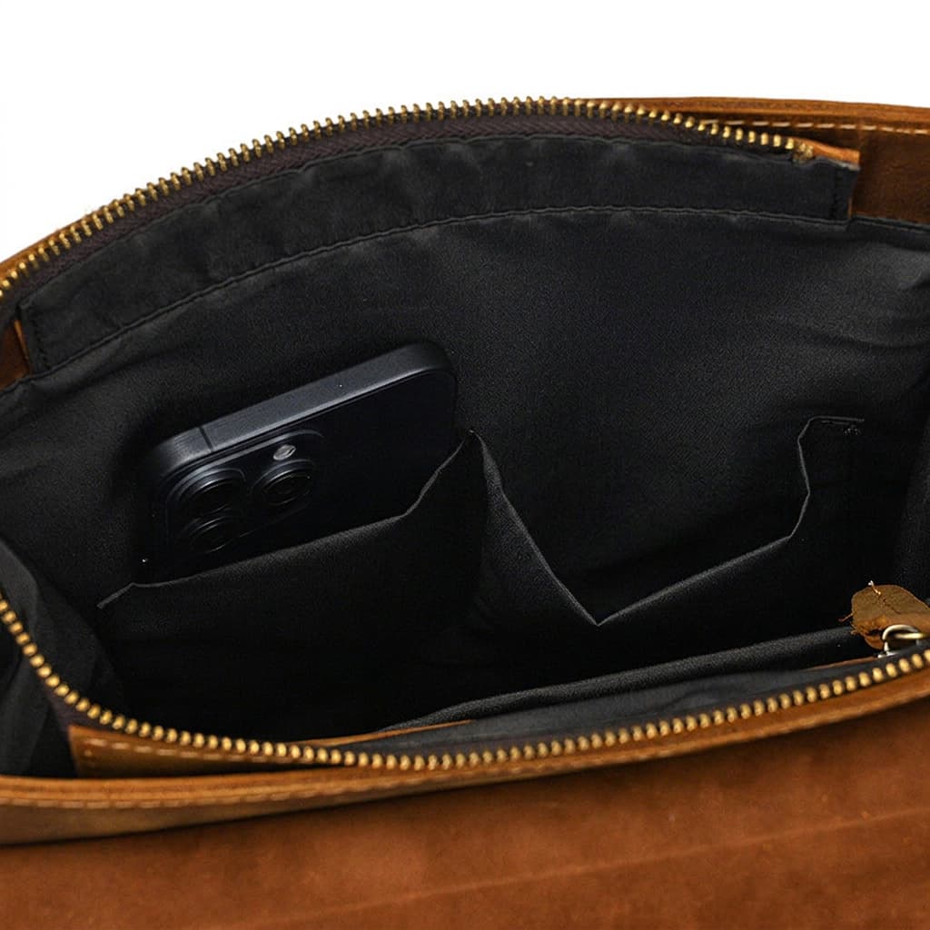Mochila de Couro Vintage Clássica Huxley