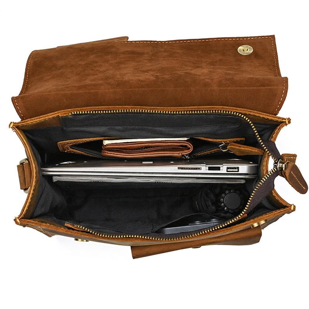 Mochila de Couro Vintage Clássica Huxley