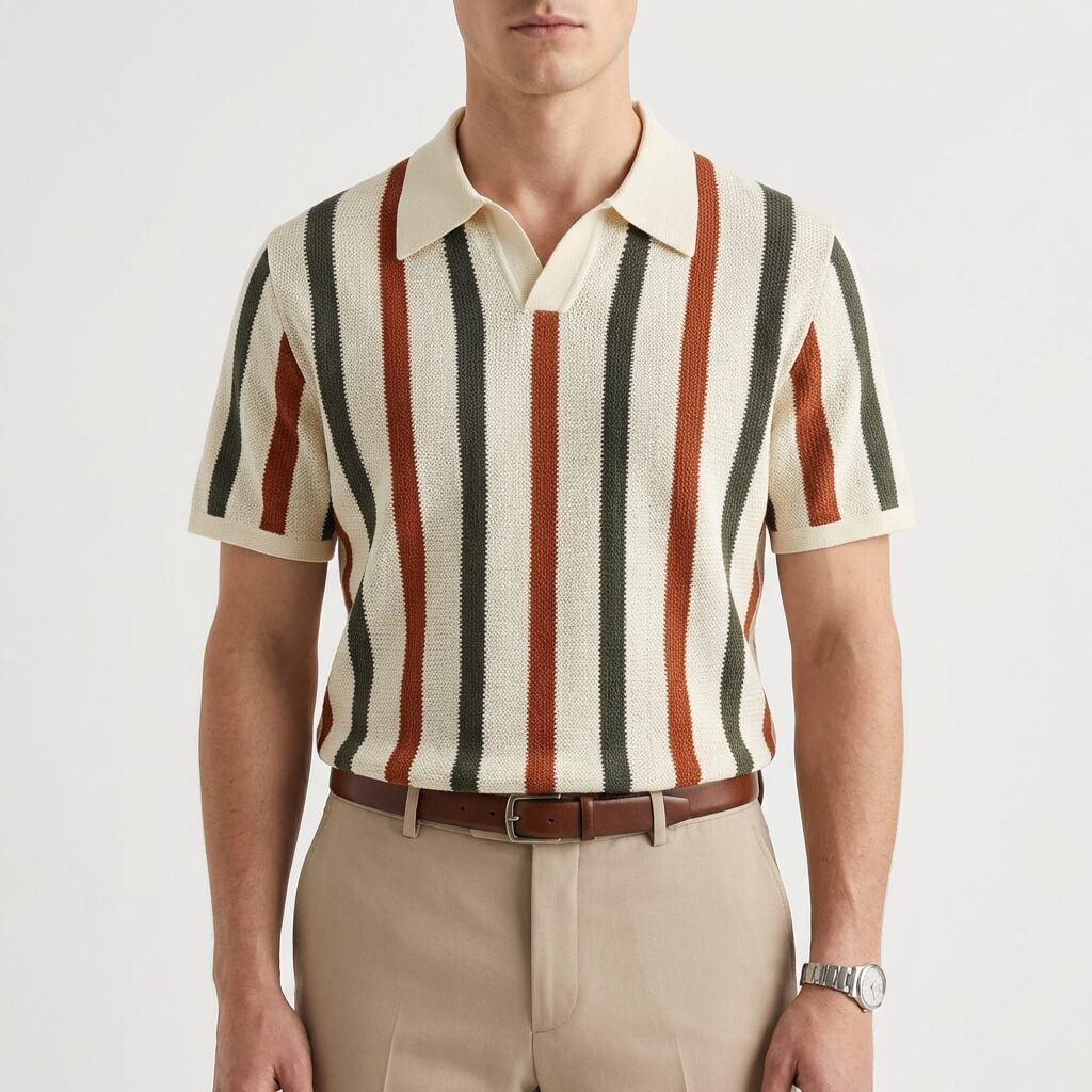 Camisa Polo de Tecido com Inspiração Vintage Palermo