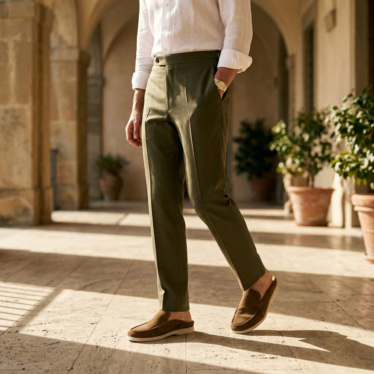 Mule Pelham de Camurça