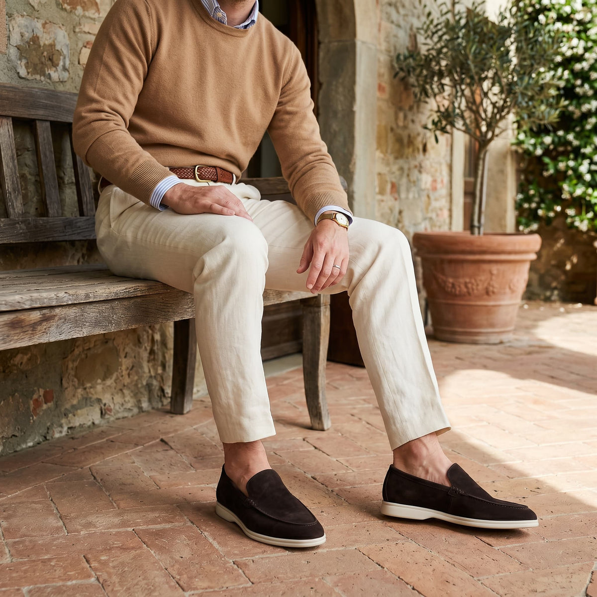 Mocassins Salcombe de Camurça Premium
