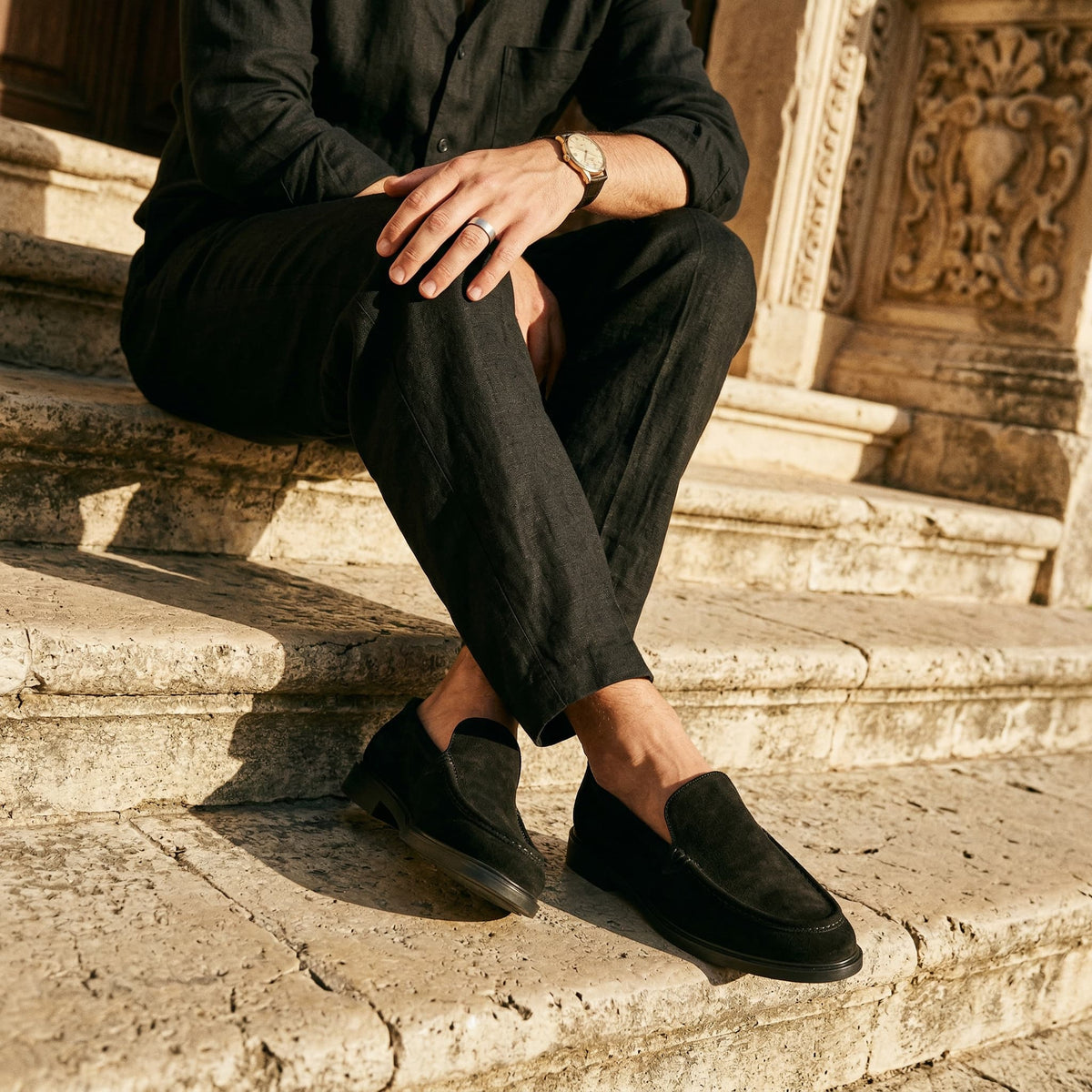 Mocassins Tilbury de Camurça Luxuosos