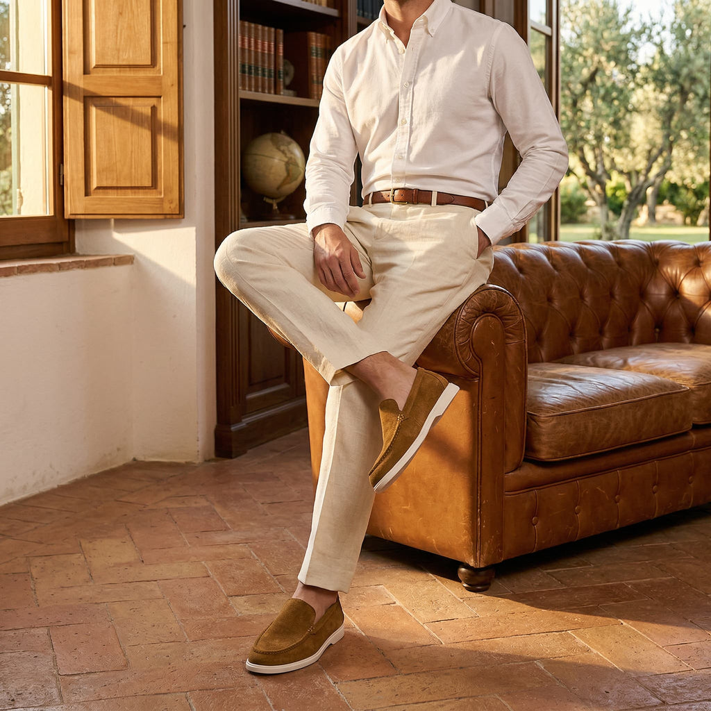 Mocassins Tilbury de Camurça Luxuosos